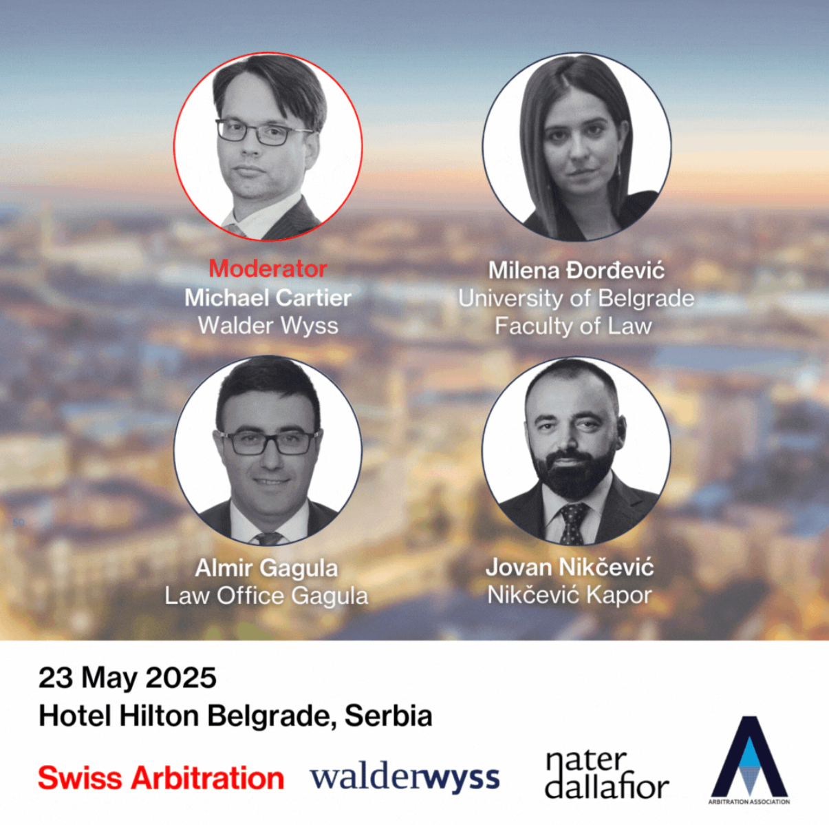 Nikčević & Kapor at Swiss Arbitration Association Event in Belgrade